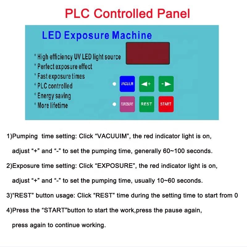 Vacuum LED UV Exposure Control Panel